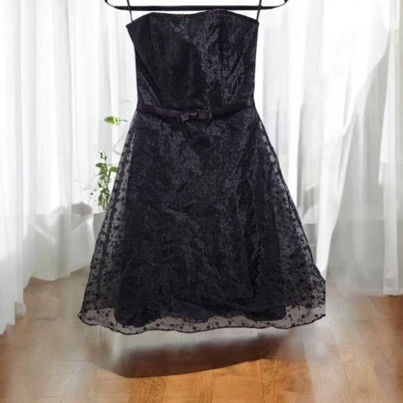 1990's Jessica McClintock Jessica McClintock Prom Or Cocktail Dress Size 4 - Picture 11 of 11